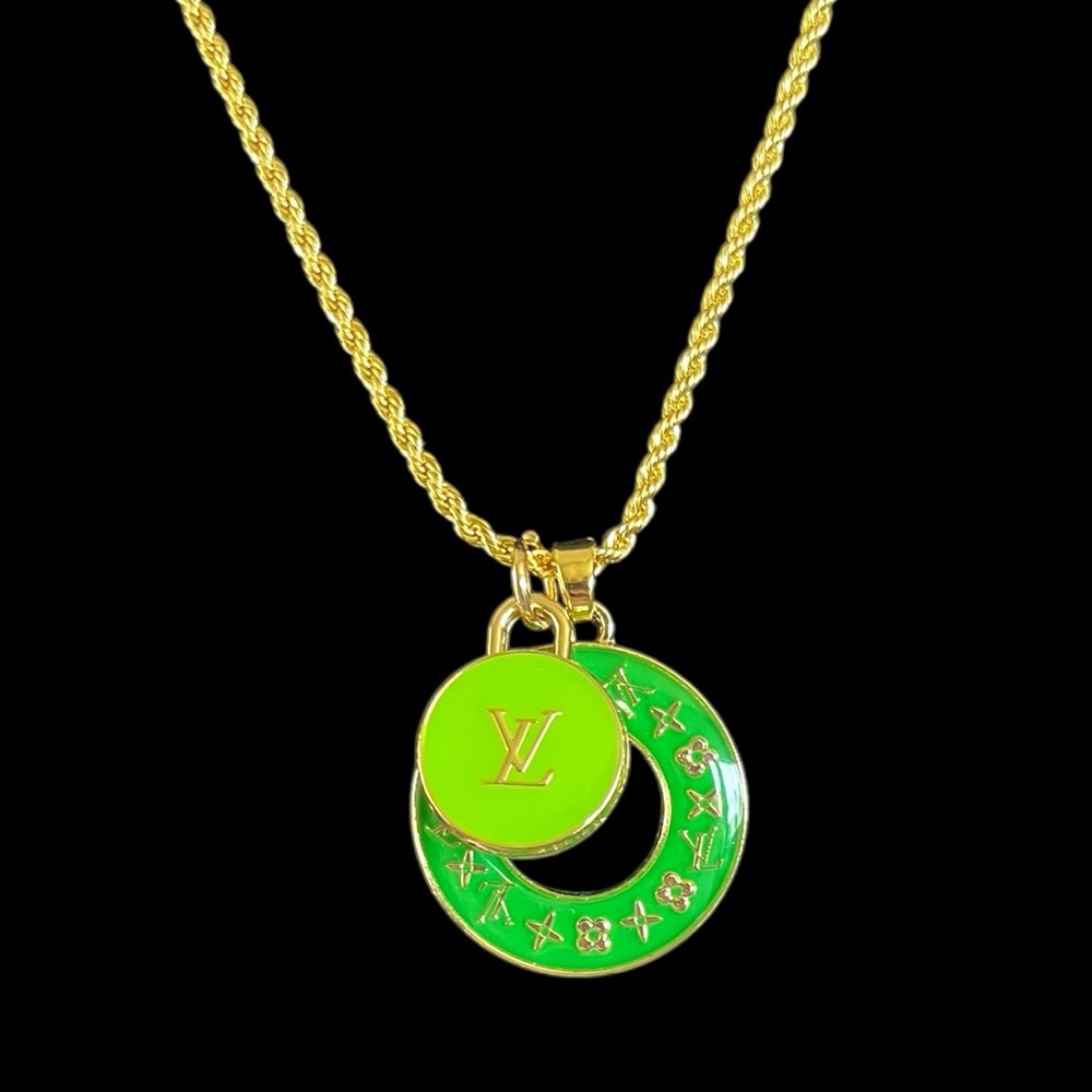 Authentic Louis Vuitton Two Charm Necklace